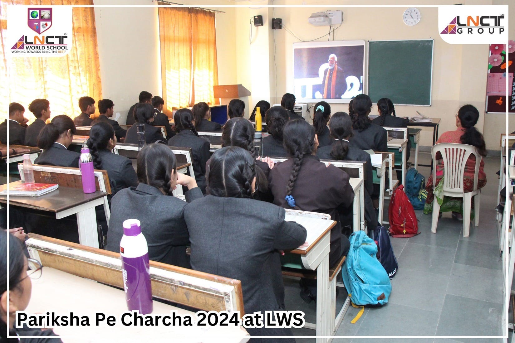 LNCT WORLD SCHOOL BHOPAL at Pariksha Pe Charcha with PM Modi ji!